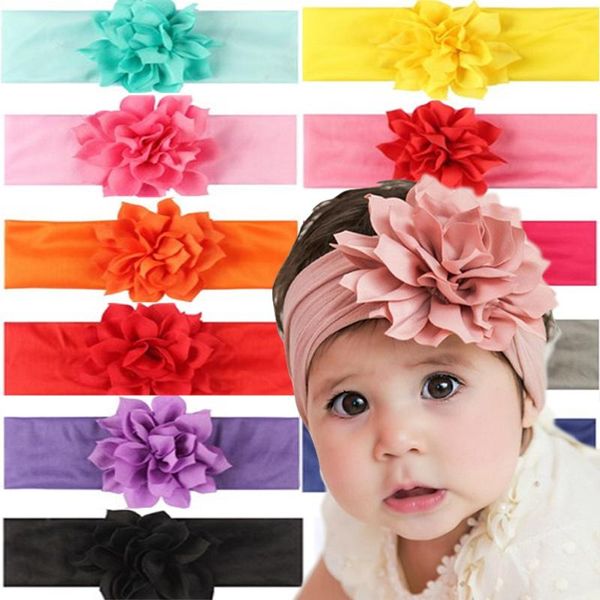 

2020 new arrival hair flowers headband elastic hair bands diy girls accessories fashion band, Slivery;white