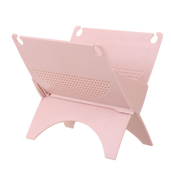 

solid garbage bag holder space saving storage rack foldable detachable draining
