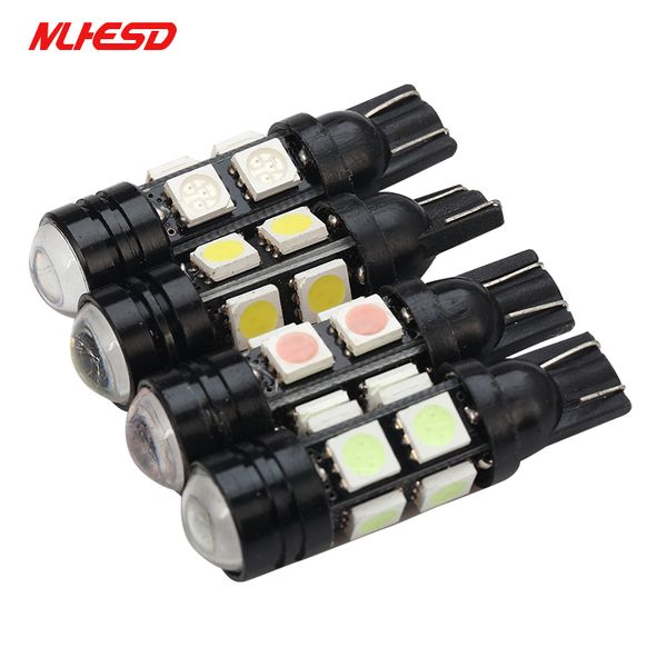 

2pcs led t10 8smd w5w 194 168 led parking bulb auto wedge clearance lamp silica bright blue light license plate bulbs