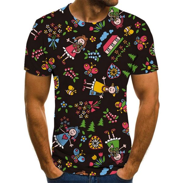 

natural wind series 3d graphics summer 3d print shirts funny oversized oversized men clothing