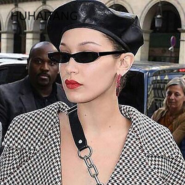 

huhaitangnew fashion cat's eye small frame sunglasses, White;black