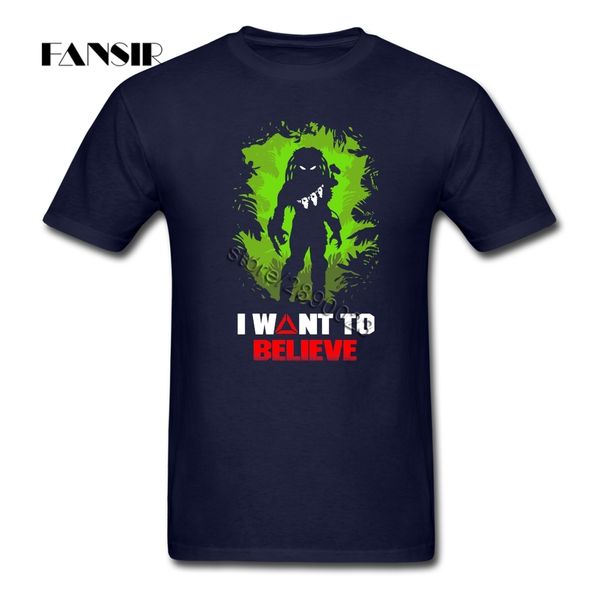 

cool t shirt men man's white short sleeve custom predator alien hunter guys tee men t shirts