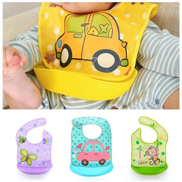 

cartoon baby stuff waterproof silicone bib feeding baby newborn cartoon aprons adjustable bibs burp bandana removable bibs, Slivery;white