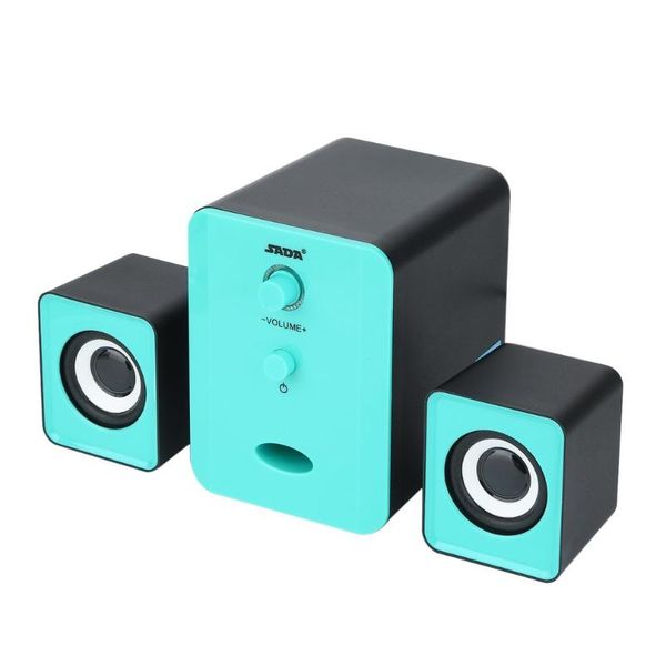 

sada d-201 usb wired combination speaker computer speakers bass stereo music player subwoofer sound box for desklapphone