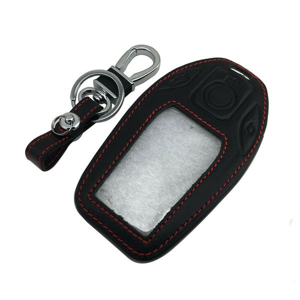 

leather lcd display key fob remote bag car key cover case shell for bmw 7 series