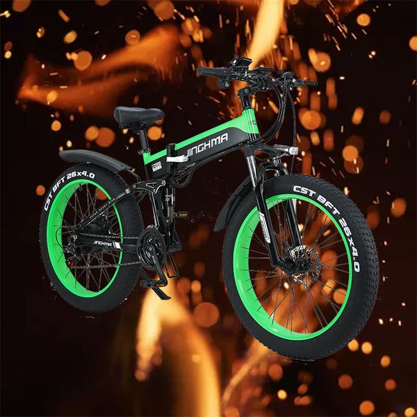 

folding lithium battery for e-bike electric bicycle on lg snow and beach fat bike electric, Silver;blue