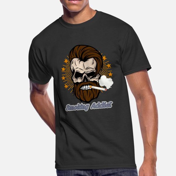 

smoking smoker cigarette cigar pipe gift t shirt men designs cotton euro size s-3xl clothes sunlight breathable summer slim shirt