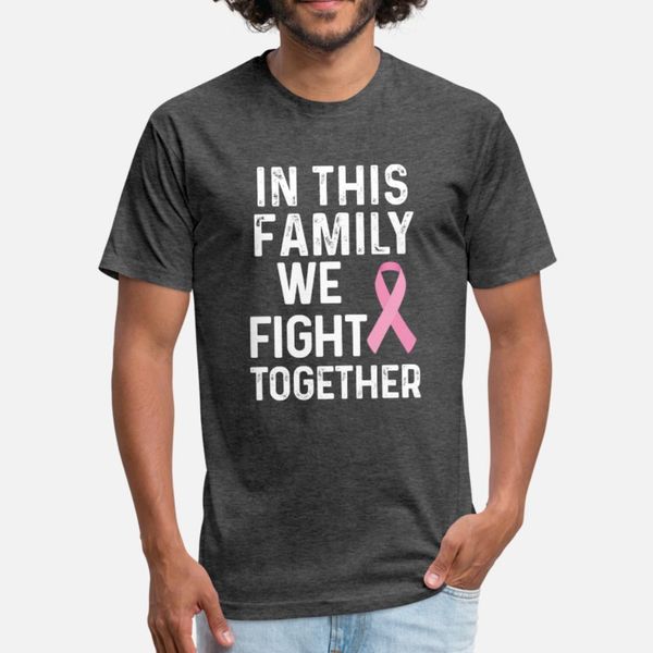 

breast cancer family cancer t shirt men designing short sleeve s-3xl family famous comfortable spring autumn original shirt