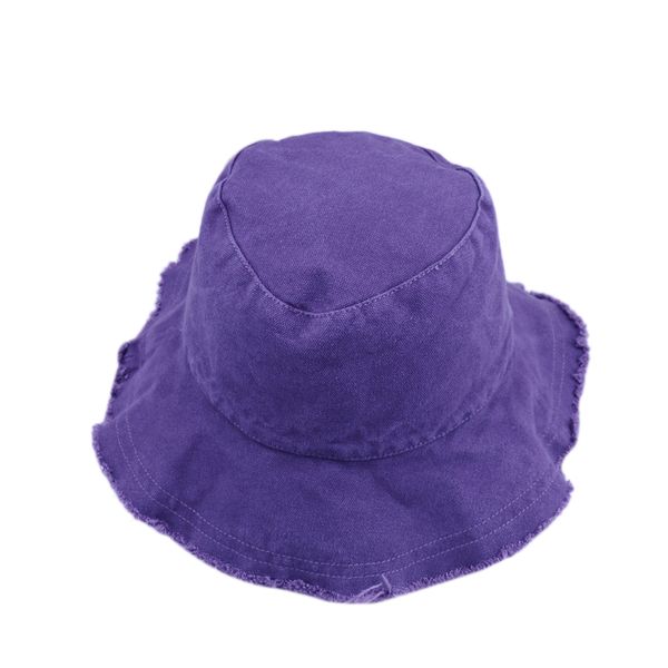 

wide brim hats bucket women solid vintage sun shading summer beach womens hat simple harajuku trendy chic all-match leisure fisherman', Blue;gray