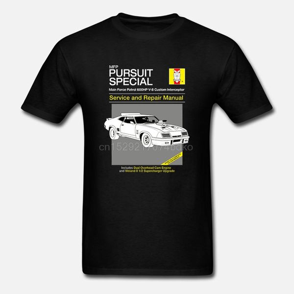 

pursuit special техническое обслуживание и ремонт - mad max t-shirt - 1980 фильм пародия clothing2020 мода марка мужчины с коротким рукавом