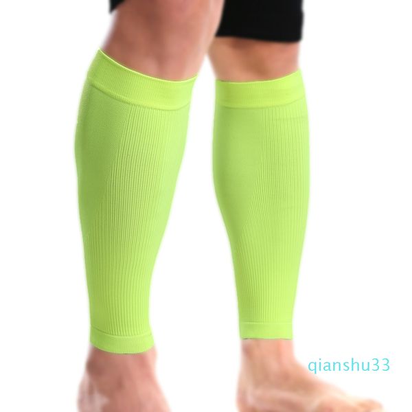 

sports calf compression sleeves - high elastic, breathable, fluorescent design for night running and cycling #smt12, Black;yellow