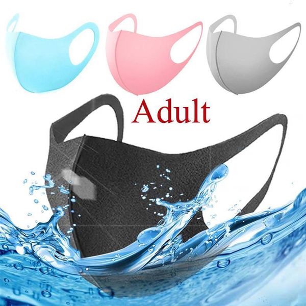 

black fashion face masks ice designer silk proof anti dust washable mask sunscreen thin breathable facemask