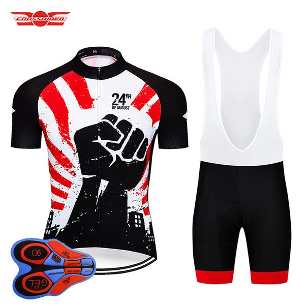 

racing sets revolution cycling jersey 9d gel men's clothing bicycle bib shorts road bike suit mtb race shirts maillot culotte, Black;blue