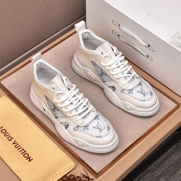 

027 высокого качество мужского дизайнера вскользь спортивная обувь и известный бренд на открытом воздухе спортивной обуви, быстрая доставка, Black