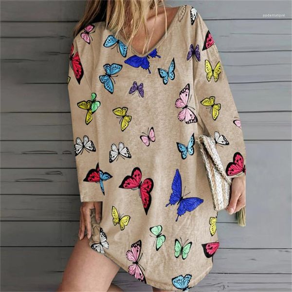 

neck fashion womens dresses designer butterfly shirt dresses women cute mini dresses casual long sleeve v, Black;gray