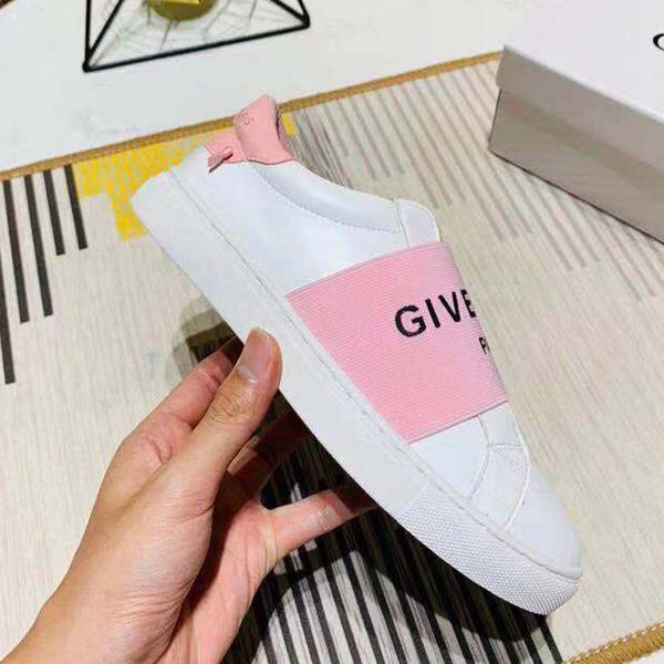 

fashion real leather handmade multicolor gradient technical fabric sneakers man women famous shoes 04 j26, Black