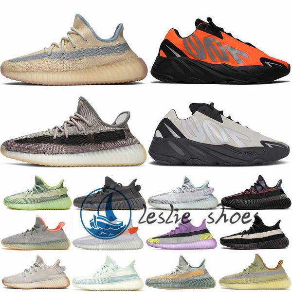 

700 kanye west фосфор статические кроссовки для женщин людей zyon шлак светоотражающие черный tail light ешая мужские спортивные кроссовки 3