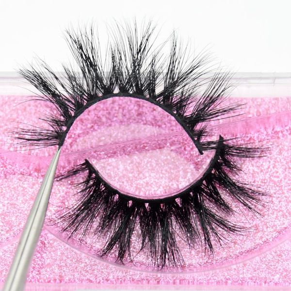 

false eyelashes visoluxury 5d mink hair wispy cross fluffy lashes extension tools makeup handmade k06