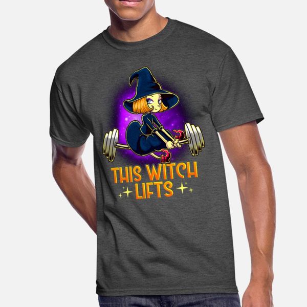 

sassy witch halloween barbell fitness gym workout t shirt men custom 100% cotton s-xxxl original gift breathable summer style cool shirt