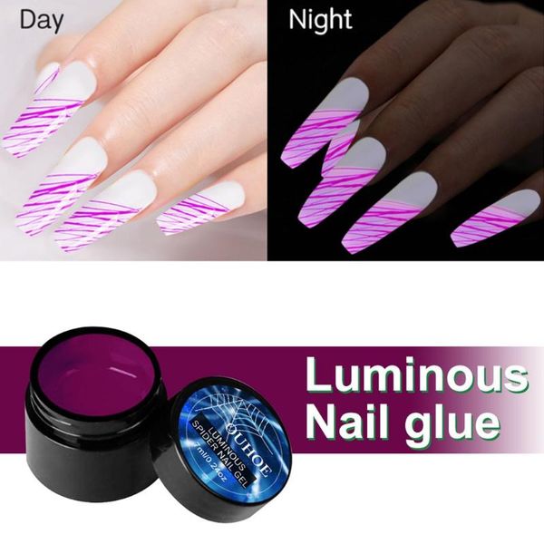 

series of fluorescent neon luminous gel nail polish for glow in dark soak off uv gel varnish 8ml nail polish