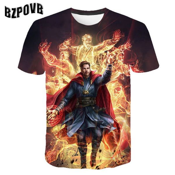 

punk marvel print 3d print shirts oversized humor harajuku men clothing