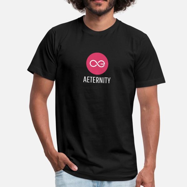 

aeternity cryptocurrency t shirt men customize short sleeve crew neck original famous building spring autumn family shirt