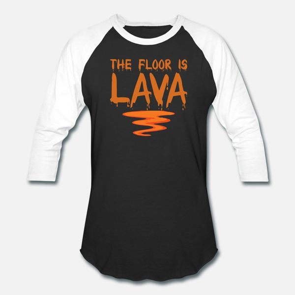 

the floor is lava t shirt men customize tee shirt plus size 3xl trend loose fashion spring pictures shirt