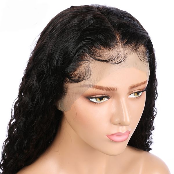 

4x4 lace closure wig deep wave wig lace front human hair wigs lace wig for black women 150 density brazilian remy