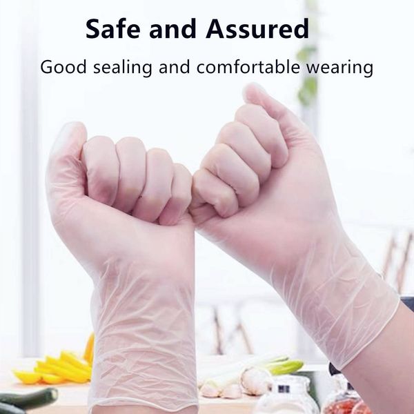 

disposable vinyl protective gloves transparent pvc vinyl examination gloves ppe