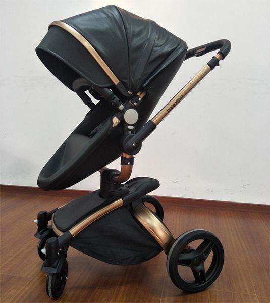

baby stroller high landscape can sit reclining four-wheel baby stroller folding 360seat