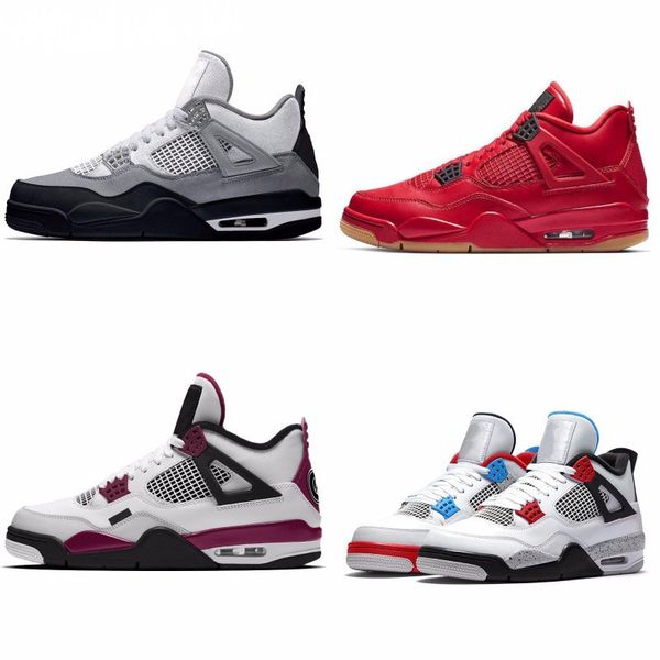 

cool grey 4 pure money metallic pack men basketball shoes 4s pine green court purple university orange red sneaker j#07-495