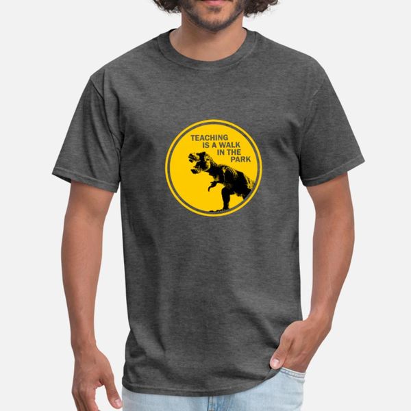 

teaching is a walk in the funny teacher saying t shirt men famous cotton o neck trend famous breathable spring autumn cool shirt
