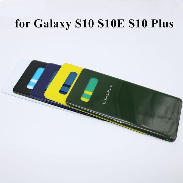 

cgjxsa quality back glass for samsung galaxy s10 s10e s10 plus back battery cover door rear glass housing case adhesive replacement shell 10