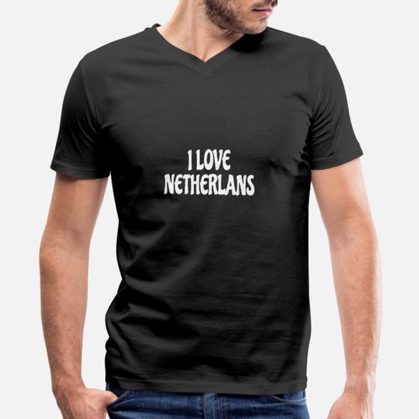 

i love netherlands shirt t shirt men printing short sleeve round neck cool fit basic summer style kawaii shirt