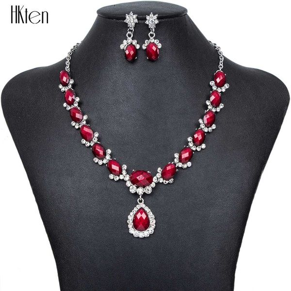 

ms1504343 fashion jewelry sets hight quality 2 colors necklace sets for women jewelry crystal resin unique design gifts, Silver
