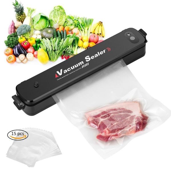 

automatic vacuum sealer machine packing sealer for preservation, sous vide cook vacuum + 15pcs bags