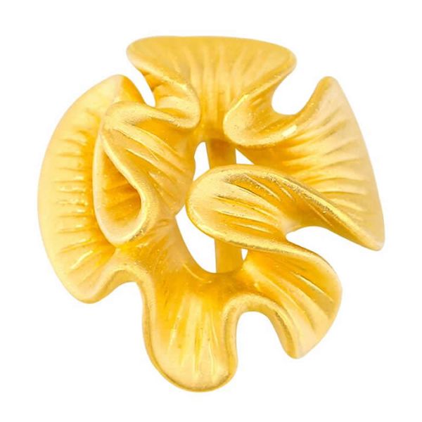 

pure 24k yellow gold bracelet 3d 999 gold big flower bracelet 3.52g, Black