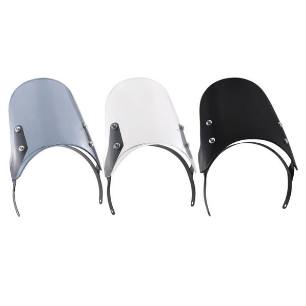 

7.5" headlight windshield compact sport wind deflector fairing instrument visor for royal enfield classic 500cc motorcycles