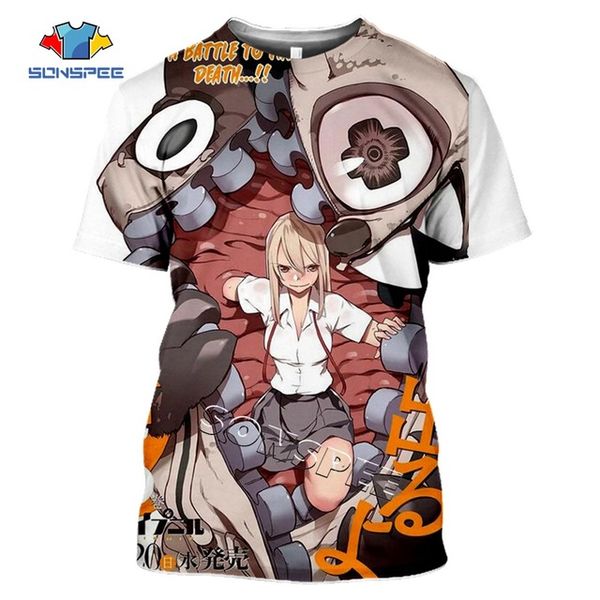

hunting anime ragdoll gleipnir comic men summer 3d print shirts aesthetic horror oversized men clothing