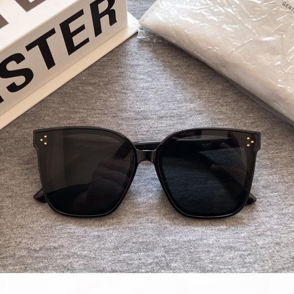 

2020 new korean design sunglasses men trendy gm large frame sunglasses women vintage gentle sun glasses original package her y200415, White;black