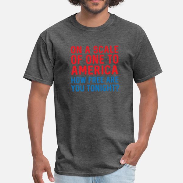 

america on a scale of one to america how t shirt men printing short sleeve s-3xl solid color crazy funny spring standard shirt