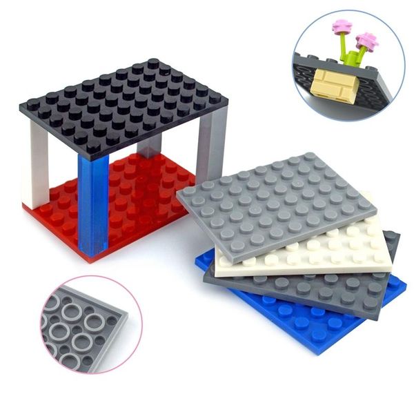 

6x8 блоки 8x16 классические творческие совместимые кирпичи diy строительство bulk multiple обучающие thin размер цифры частей dots color set