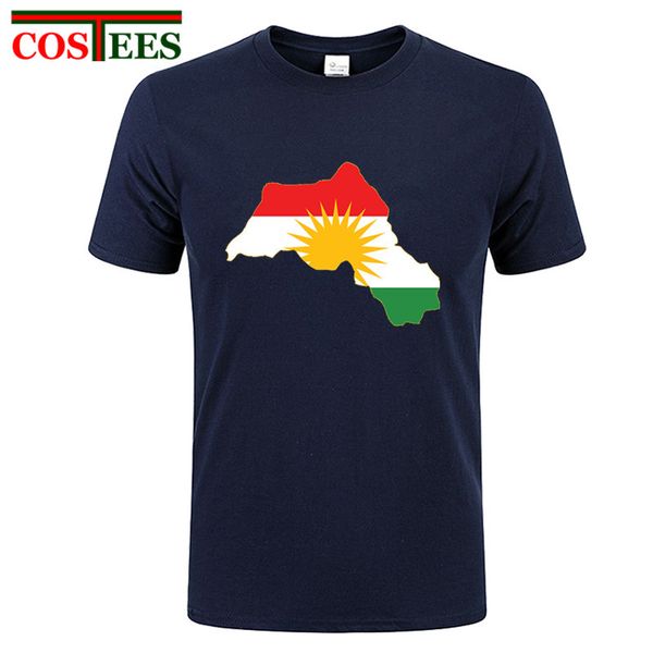 

продвижение мужской курдистан флаг карта design 2017 новый модный короткий рукав футболка круглый воротник t рубашка mens молодежи teeshirt