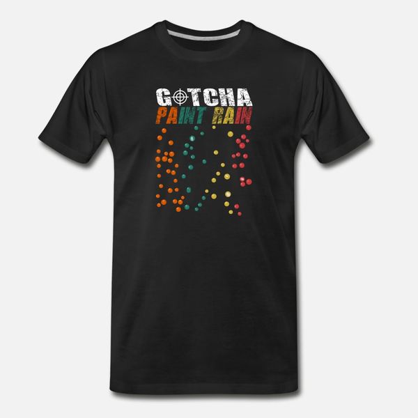 

gotcha paint rain t shirt men designing 100% cotton plus size 3xl costume cute authentic summer style pictures shirt