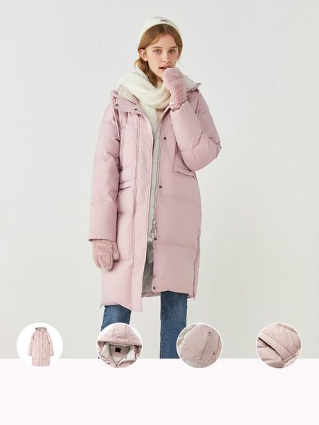 

women's down & parkas fashion simple hooded jacket female winter coat clothing casacos feminino zjt156, Black