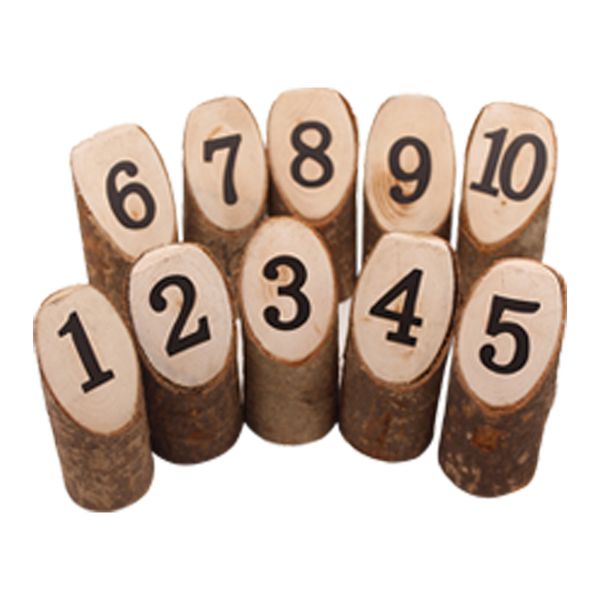 

10pcs ecological branches wooden ornaments wedding decoration seat number plate