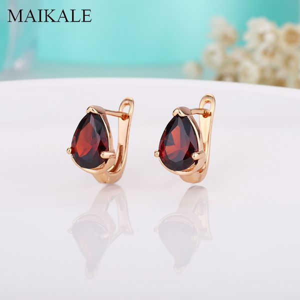 

maikale simple colorful zirconia earrings shape gold silver color small stud earrings for women jewelry accessories party, Golden;silver