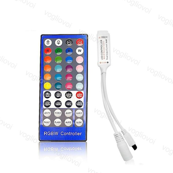 

rgbw controllers mini 40keys 72w 144w 6a dc5-24v lighting accessories 4ch for 5050 3528 2835 strip modules wall washing lamp dhl