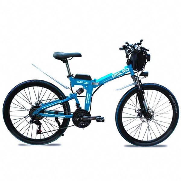 

new product lithium battery 26 inch 750w 48v 13ah electric bike 21-speed mountain bike, Silver;blue