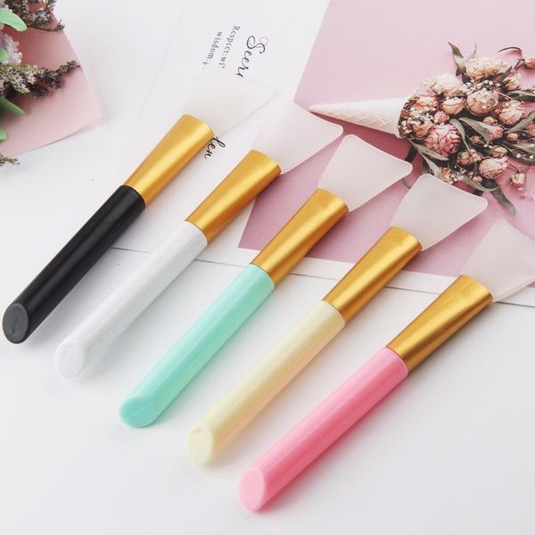 

macarone color all-purpose silica gel mask brush cleaning pores simplicity cosmetic brush make up diy self made daubing mud eauty tools